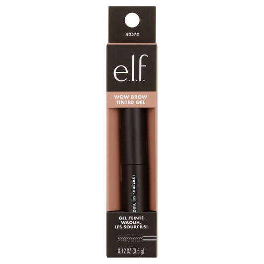 e.l.f. Wow Brow Gel in Taupe, Buildable Fiber Brow Gel, 0.12 oz