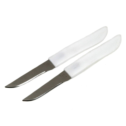 Chef Craft Select 2-Piece Paring Knife Set – 2.5" Stainless Steel Blades, 6" Total Length, Precision Cutting, Black Handles